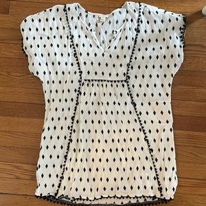 Jcrew factory Blk and white cover up